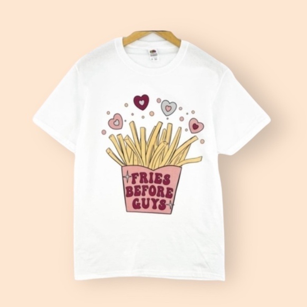 Graphic Tee Fries Before Guys
